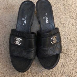 Black Chanel shoes